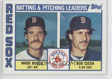 1984 Topps - [Base] #786 - Team Checklist - Wade Boggs, Bob Ojeda