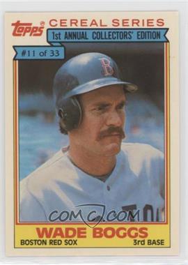 1984 Topps Cereal Series - Food Issue [Base] #11 - Wade Boggs