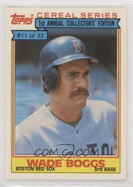 1984 Topps Cereal Series - Food Issue [Base] #11 - Wade Boggs