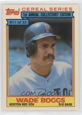 1984 Topps Cereal Series - Food Issue [Base] #11 - Wade Boggs