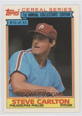1984 Topps Cereal Series - Food Issue [Base] #16 - Steve Carlton