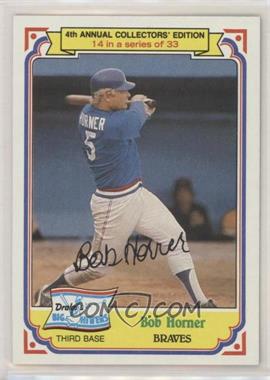 1984 Topps Drake's Big Hitters - [Base] #14 - Bob Horner