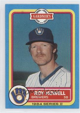 1984 Topps Gardner's Bakery Milwaukee Brewers - [Base] #9 - Roy Howell
