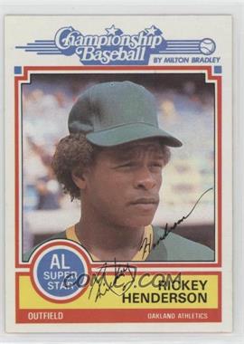 1984 Topps Milton Bradley Championship Baseball - [Base] #_RIHE - Rickey Henderson