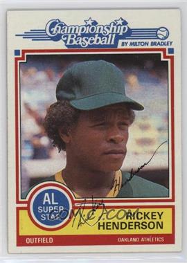 1984 Topps Milton Bradley Championship Baseball - [Base] #_RIHE - Rickey Henderson