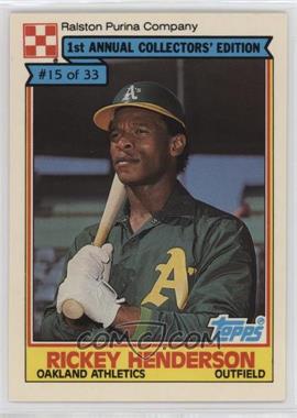 1984 Topps Ralston Purina - [Base] #15 - Rickey Henderson