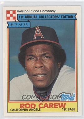 1984 Topps Ralston Purina - [Base] #17 - Rod Carew