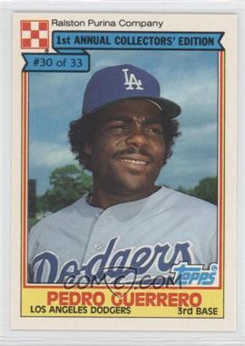 1984 Topps Ralston Purina - [Base] #30 - Pedro Guerrero