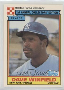 1984 Topps Ralston Purina - [Base] #7 - Dave Winfield