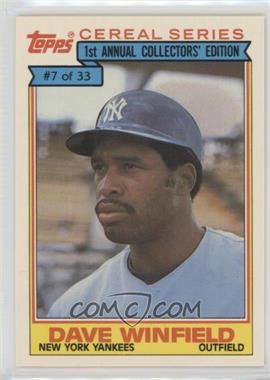 1984 Topps Ralston Purina - [Base] #7 - Dave Winfield