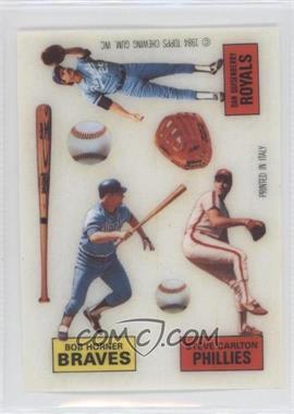 1984 Topps Transfers - [Base] #10 - Bob Horner, Steve Carlton, Dan Quisenberry