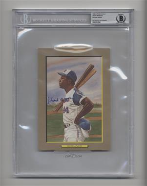 1985-97 Perez-Steele Great Moments - [Base] #9 - Hank Aaron /5000 [BAS BGS Authentic]