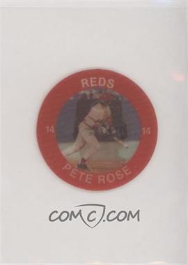 1985 7 Eleven Slurpee Super Star Sports Coins - Great Lakes Region - Reddish-Orange Back #X AC - Pete Rose