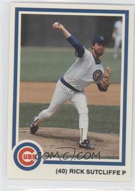 1985 7up Chicago Cubs - Team Set [Base] #40 - Rick Sutcliffe