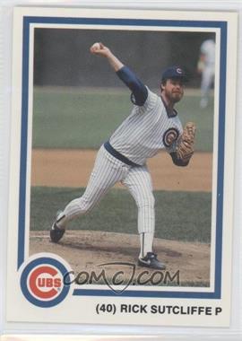 1985 7up Chicago Cubs - Team Set [Base] #40 - Rick Sutcliffe