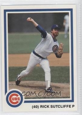 1985 7up Chicago Cubs - Team Set [Base] #40 - Rick Sutcliffe