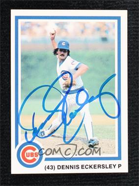 1985 7up Chicago Cubs - Team Set [Base] #43 - Dennis Eckersley [JSA Certified COA Sticker]