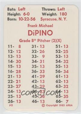 1985 APBA Baseball 1984 Season - [Base] #_FRDI - Frank DiPino