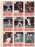 Eric Davis, Nick Esasky, Tom Foley, Eddie Milner, Ron Oester, Dave Parker, Mari…