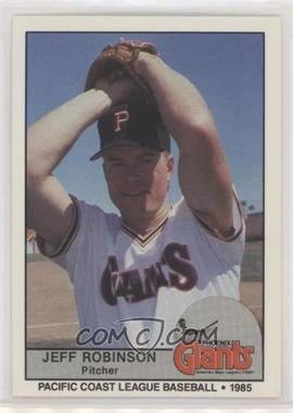1985 Cramer Pacific Coast League - [Base] #184 - Jeff Robinson