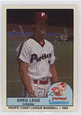 1985 Cramer Pacific Coast League - [Base] #48 - Greg Legg