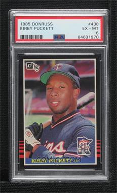 1985 Donruss - [Base] #438 - Kirby Puckett [PSA 6 EX‑MT]