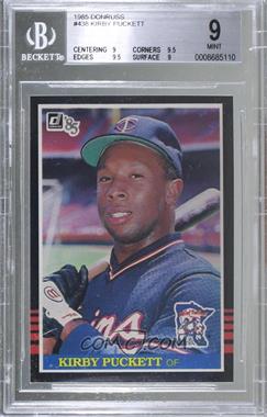 1985 Donruss - [Base] #438 - Kirby Puckett [BGS 9 MINT]