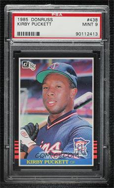 1985 Donruss - [Base] #438 - Kirby Puckett [PSA 9 MINT]