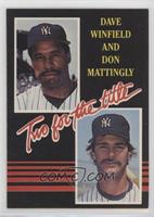 Dave Winfield, Don Mattingly (yellow lettering) [Good to VG‑EX]