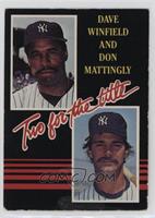 Dave Winfield, Don Mattingly (yellow lettering) [EX to NM]