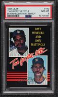 Dave Winfield, Don Mattingly (yellow lettering) [PSA 8 NM‑MT]