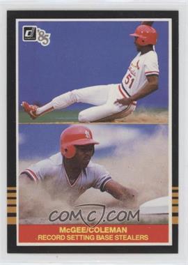 1985 Donruss Highlights - [Base] #29 - Willie McGee, Vince Coleman