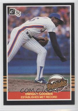 1985 Donruss Highlights - [Base] #32 - Dwight Gooden