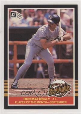 1985 Donruss Highlights - [Base] #45 - Don Mattingly