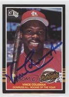 Vince Coleman [JSA Certified COA Sticker]