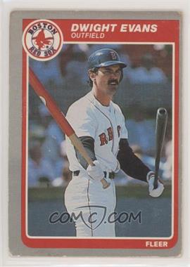 1985 Fleer - [Base] #158 - Dwight Evans [Good to VG‑EX]