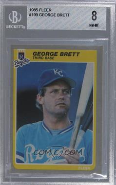 1985 Fleer - [Base] #199 - George Brett [BGS 8 NM‑MT]