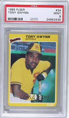 1985 Fleer - [Base] #34 - Tony Gwynn [PSA 9 MINT]