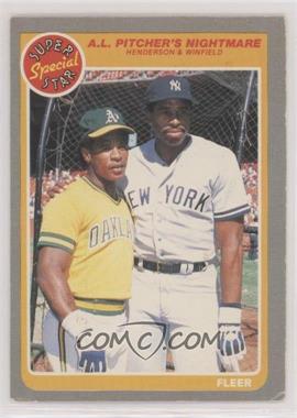 1985 Fleer - [Base] #629 - Dave Winfield, Rickey Henderson [EX to NM]