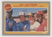 N.L. All-Stars (Darryl Strawberry, Gary Carter, Steve Garvey, Ozzie Smith)