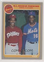 Juan Samuel, Dwight Gooden [Poor to Fair]