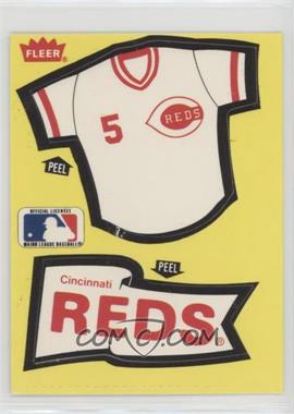 1985 Fleer - Team Stickers Inserts #_CIRE.2 - Cincinnati Reds Team (Jersey/Pennant)