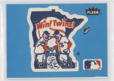 1985 Fleer - Team Stickers Inserts #_MITW.1 - Minnesota Twins (Logo; Peel is Upside Down)