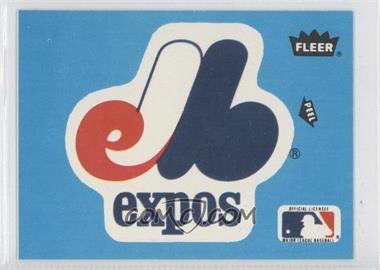 1985 Fleer - Team Stickers Inserts #_MOEX.1 - Montreal Expos Team (Logo)