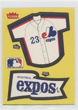 1985 Fleer - Team Stickers Inserts #_MOEX.2 - Montreal Expos Team (Jersey/Pennant)