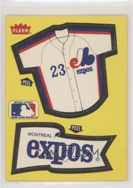 1985 Fleer - Team Stickers Inserts #_MOEX.2 - Montreal Expos Team (Jersey/Pennant)