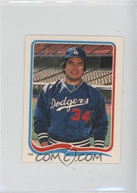 1985 Fleer Star Stickers Album Stickers - [Base] #114 - Fernando Valenzuela