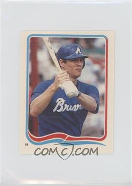 1985 Fleer Star Stickers Album Stickers - [Base] #18 - Dale Murphy