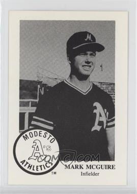 1985 Frank Chong Modesto A's - [Base] #17.2 - Mark McGwire (Name Spelled McGuire On Front)