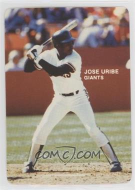 1985 Mother's Cookies San Francisco Giants - Stadium Giveaway [Base] #13 - Jose Uribe